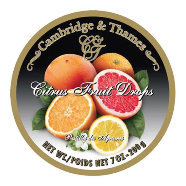 Cambridge & Thames Citrus Fruit Drops 200gr