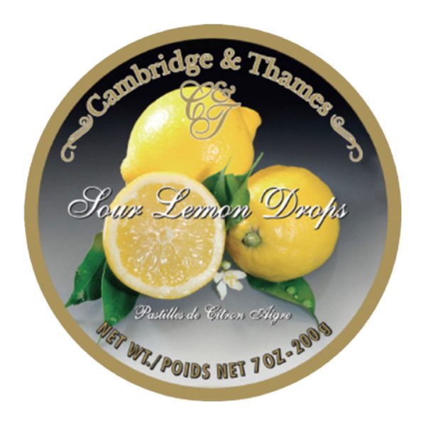 Cambridge & Thames Sour Lemon Drops 200gr
