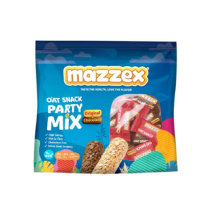 Mazzex Oat Snack Party Mix | Original & Chocolate | 400g | High-Fiber Whole Grain Snack Bars