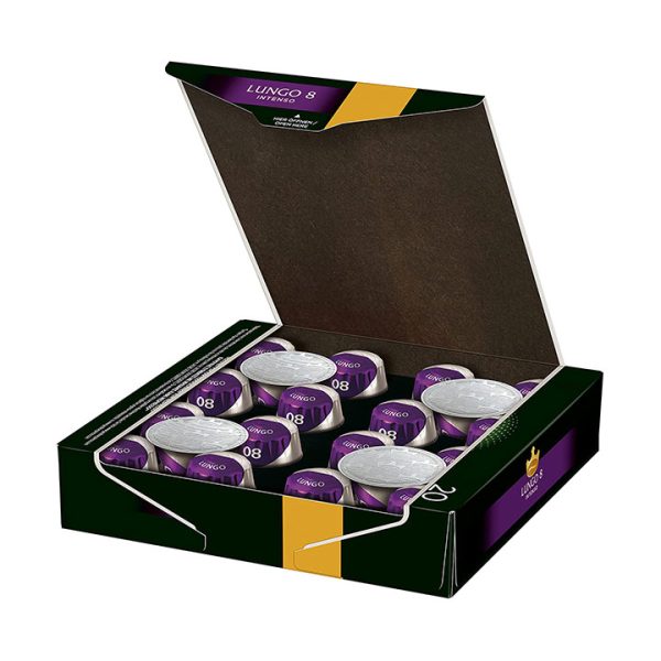Jacobs Lungo 8 Intenso Coffee Capsules 104g - open box