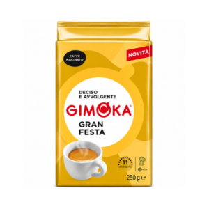 Gimoka Gran Festa Ground Coffee 250g | Premium Italian Ground Coffee | Rich Aroma & Full-Bodied Flavor
