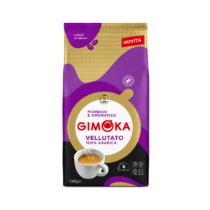 Gimoka Vellutato Rainforest Coffee Beans 1kg | Premium Italian Whole Bean Coffee | Smooth & Velvety Blend
