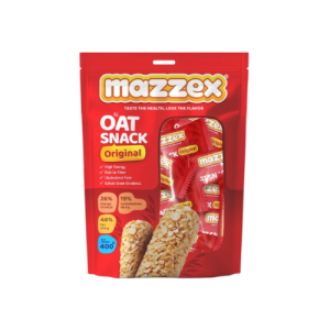 Mazzex Original Oat Snack | 400g | High-Fiber Whole Grain Oat Snack for Kids & Adults | 1 CTN (20 Packs)