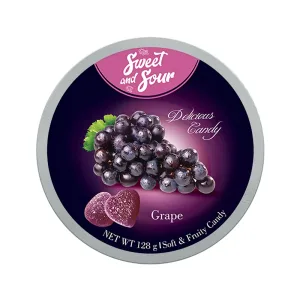 Sweet and Sour grape-soft candy