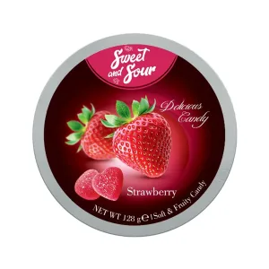 Sweet and Sour strawberry-soft candy