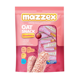 Mazzex Oat Snack – 120g (12 Bars) | Healthy High-Fiber Whole Grain Oat Bar for Kids & Adults