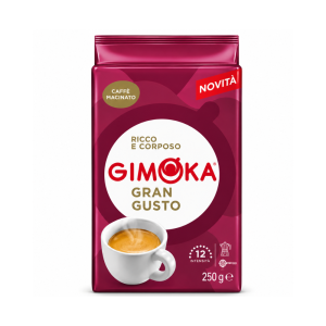 Gimoka Gran Gusto Ground Coffee 250g | Premium Italian Ground Coffee | Bold Aroma & Full-Bodied Flavor
