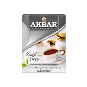 Akbar Earl Grey Superior Flowery Black Tea with Bergamot | 500g | Premium Ceylon Loose Leaf Black Tea