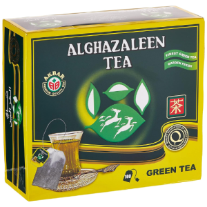 Alghazaleen Green Tea | 100 Tea Bags | Premium Green Tea | Refreshing & Naturally Smooth