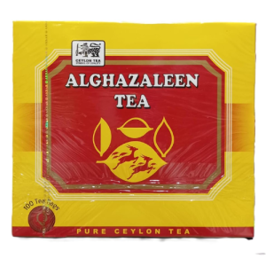 Alghazaleen Pure Ceylon Red Tea | 100 Tea Bags | Premium Ceylon Black Tea