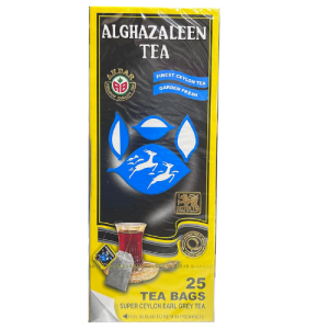 Alghazaleen Super Ceylon Earl Grey Tea | 25 Tea Bags | Premium Ceylon Black Tea with Bergamot