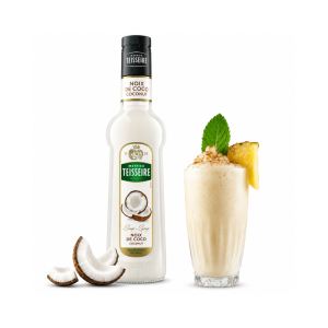 Teisseire Coconut Syrup | 700ml | Premium Coconut Flavored Beverage Syrup | Café Style Coffee & Cocktail Syrup