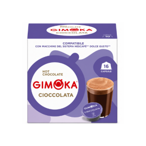Gimoka Dolce Gusto Compatible Cioccolata Capsules | 16 Capsules | Rich Italian Hot Chocolate Drink