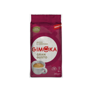 Gimoka Gran Gusto Ground Coffee 250g | Premium Italian Ground Coffee | Bold Aroma & Full-Bodied Flavor
