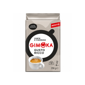 Gimoka Gusto Ricco Ground Coffee 250g | Premium Italian Ground Coffee | Rich Aroma & Full-Bodied Blend