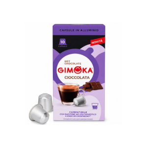 Gimoka Nespresso Compatible Cioccolata Capsules | 10 Capsules (70g) | Rich Italian Hot Chocolate Beverage