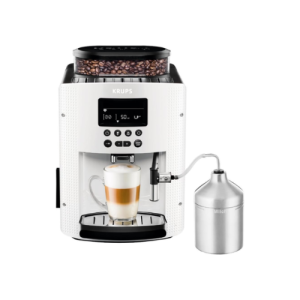 Krups EA8161 Automatic Espresso Coffee Machine | White | Bean-to-Cup Coffee Maker with Built-in Grinder