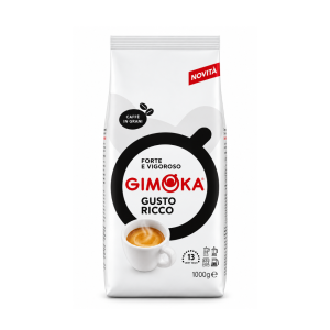 Gimoka Gusto Ricco Coffee Beans 1kg | Premium Italian Whole Bean Coffee | Rich & Full-Bodied Espresso Blend