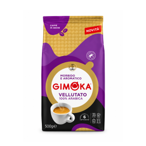 Gimoka Vellutato Rainforest Coffee Beans 500g | Premium Italian Whole Bean Coffee | Smooth & Velvety Blend