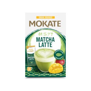 Mokate Matcha Latte Mango | 6 Sachets x 14g | Premium Instant Matcha Green Tea Latte with Mango | 84g