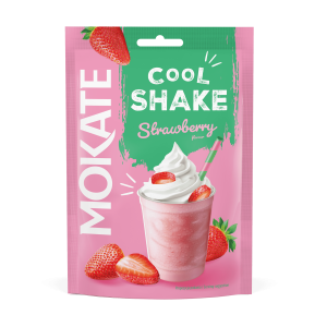 Mokate Protein Shake Instant Drink Strawberry | 7 Sachets x 54g | High Protein Strawberry Shake Mix | 378g