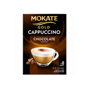 Mokate Gold Cappuccino Chocolate Instant Coffee | 8 Sachets x 12.5g | Creamy Chocolate Cappuccino Mix | 100g
