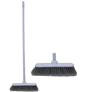 Moonlight Soft Broom with Metal Stick | Indoor Floor Cleaning Broom | Lightweight Household Cleaning Brush