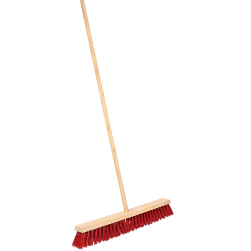 Moonlight Street Broom 6 Row with Socket - Wooden Stick (1)