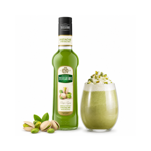 Teisseire Pistachio Syrup | 700ml | Premium Pistachio Flavored Beverage Syrup | Café Style Coffee & Dessert Syrup
