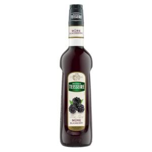 Teisseire Blackberry Syrup | 700ml | Premium Blackberry Flavored Beverage Syrup | Café Style Drink Mixer