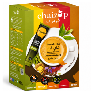 Chaizup Good Cup Karak Tea Assorted | 15 Instant Tea Sachets (12+3 Free) x 20g | Authentic Karak Tea Mix | 300g