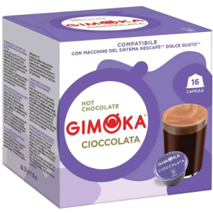 Gimoka Dolce Gusto Compatible Cioccolata Capsules | 16 Capsules | Rich Italian Hot Chocolate Drink