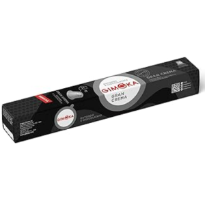Gimoka Nespresso Compatible Gran Crema Coffee Capsules | 10 Capsules | Rich & Creamy Italian Espresso | Original Line Compatible
