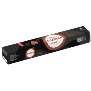 Gimoka Nespresso Compatible Forte Coffee Capsules | 10 Capsules | Bold Italian Espresso | Original Line Compatible