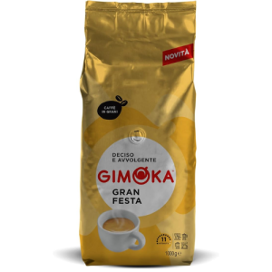 Gimoka Gran Festa Coffee Beans 1kg | Premium Italian Whole Bean Coffee | Rich Aroma & Intense Espresso Blend
