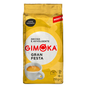 Gimoka Gran Festa Ground Coffee 250g | Premium Italian Ground Coffee | Rich Aroma & Full-Bodied Flavor