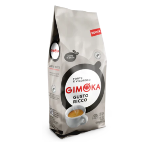 Gimoka Gusto Ricco Coffee Beans 1kg | Premium Italian Whole Bean Coffee | Rich & Full-Bodied Espresso Blend