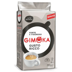 Gimoka Gusto Ricco Ground Coffee 250g | Premium Italian Ground Coffee | Rich Aroma & Full-Bodied Blend