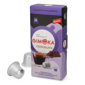 Gimoka Nespresso Compatible Cioccolata Capsules | 10 Capsules (70g) | Rich Italian Hot Chocolate Beverage