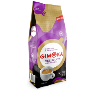 Gimoka Vellutato Rainforest Coffee Beans 1kg | Premium Italian Whole Bean Coffee | Smooth & Velvety Blend