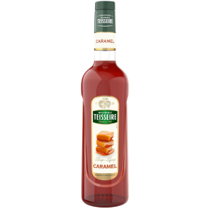 Teisseire Caramel Syrup | 700ml | Premium Caramel Flavored Beverage Syrup | Café Style Coffee & Dessert Syrup