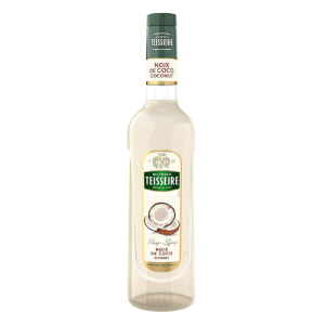 Teisseire Coconut Syrup | 700ml | Premium Coconut Flavored Beverage Syrup | Café Style Coffee & Cocktail Syrup