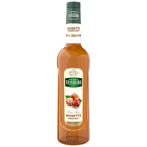 Teisseire Hazelnut Syrup | 700ml | Premium Hazelnut Flavored Beverage Syrup | Café Style Coffee & Dessert Syrup