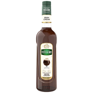 Teisseire Irish Cream Syrup | 700ml | Premium Irish Cream Flavored Beverage Syrup | Café Style Coffee & Dessert Syrup