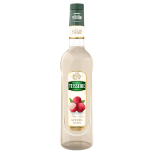 Teisseire Lychee Syrup | 700ml | Premium Lychee Flavored Beverage Syrup | Café Style Drink Mixer