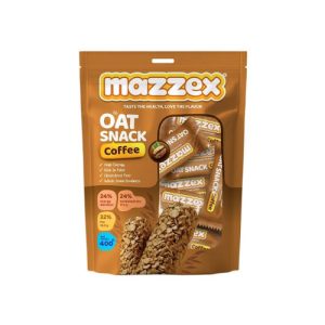 Mazzex Oatmilk Choco Coffee Snack | 400g Stand-Up Pouch | Crunchy Oat & Coffee Flavoured Snack | Plant-Based Snack