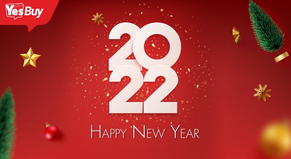 Happy New Year 2022 Yesbuy Banner